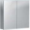 Armoire de toilette Geberit Option Plusavec éclairage et deux portes: Largeur 75cm, Hauteur 70cm, Profondeur 17.2cm, , miroir extérieur, miroirs intérieur et extérieur