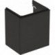 Meuble bas Geberit Smyle Square pour lavabo,avec une porte: Largeur 53.6cm, Hauteur 61.7cm, Profondeur 43.3cm, gris velouté / laqué mat, gris velouté / thermopoudré mat, Largeur de lavabo:55cm, Charnières à droite 