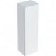 Colonne mi-haute Geberit Smyle Squareavec une porte: Largeur 36cm, Hauteur 118cm, Profondeur 29.9cm, Blanc / Laqué ultra-brillant