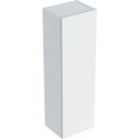 Colonne mi-haute Geberit Smyle Squareavec une porte: Largeur 36cm, Hauteur 118cm, Profondeur 29.9cm, Blanc / Laqué ultra-brillant