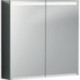 Armoire de toilette Geberit Optionavec éclairage et deux portes: Largeur 75cm, Hauteur 70cm, Profondeur 15cm, , miroir extérieur, miroirs intérieur et extérieur