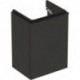 Meuble bas Geberit Smyle Square pour lave-mains,avec une porte: Largeur 44.2cm, Hauteur 61.7cm, Profondeur 35.6cm, gris velouté / laqué mat, gris velouté / thermopoudré mat, Largeur de lavabo:45cm, Charnières à gauche 