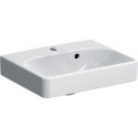 Lave-mains GE Smyle Squadroite45x36cm avec trou pour robinetterie. avec trop-plein. asym.. KeraTect