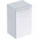 Meuble latéral bas Geberit Smyle Squareavec une porte: Largeur 36cm, Hauteur 60cm, Profondeur 32.6cm, blanc / laqué très brillant, blanc alpin / thermopoudré mat, Charnières à gauche 