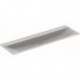 Lavabo pour meuble Geberit Xeno², 160x48cm, sans troude robinetterie, sans trop-plein, Blanc alpin