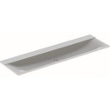 Lavabo pour meuble Geberit Xeno², 160x48cm, sans troude robinetterie, sans trop-plein, Blanc alpin