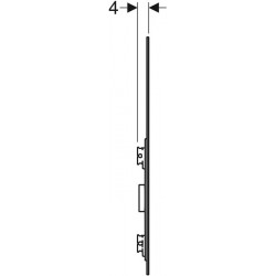 Porte miroir coulissante Geberit, ouverture à gauche