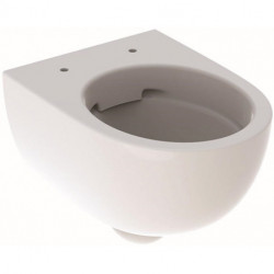 Cuvette WC suspendu Geberit Renova Compact, carénée, Rimfree, 49cm, Blanc