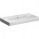 Lavabo Geberit Smyle Square, 90x48cm, sans troude robinetterie, Blanc