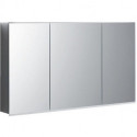 Armoire de toilette Geberit Option Plusavec éclairage et trois portes: Largeur 120cm, Hauteur 70cm, Profondeur 17.2cm, , miroir extérieur, miroirs intérieur et extérieur