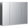 Armoire de toilette Geberit Option Plusavec éclairage et trois portes: Largeur 90cm, Hauteur 70cm, Profondeur 17.2cm, , miroir extérieur, miroirs intérieur et extérieur