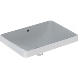 Lavabo à encastrer VariForm rectangulaire 550x400mm sans trou de robinetterieavec trop plein blanc