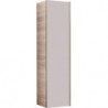 Colonne haute Geberit Citterioavec une porte: Largeur 40cm, Hauteur 160cm, Profondeur 37.1cm, taupe / verre brillant, chêne beige / mélamine structuré bois