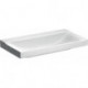 Lavabo Geberit Xeno², 90x48cm, sans troude robinetterie, sans trop-plein, Blanc, KeraTect