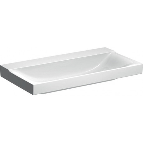 Lavabo Geberit Xeno², 90x48cm, sans troude robinetterie, sans trop-plein, Blanc, KeraTect