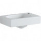 Lave-mains Geberit Citterio, Blanc / KeraTect, 45x16x30cm, troude robinetterie à droite, sans trop-plein