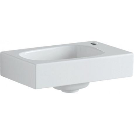 Lave-mains Geberit Citterio, Blanc / KeraTect, 45x16x30cm, troude robinetterie à droite, sans trop-plein
