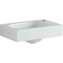 Lave-mains Geberit Citterio, Blanc / KeraTect, 45x16x30cm, troude robinetterie à droite, sans trop-plein