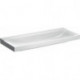 Lavabo Geberit Xeno², 120x48cm, sans troude robinetterie, sans trop-plein, Blanc, KeraTect