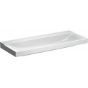 Lavabo Geberit Xeno², 120x48cm, sans troude robinetterie, sans trop-plein, Blanc, KeraTect