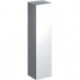 Colonne haute Geberit Xeno²avec une porte et miroir intérieur: Largeur 40cm, Hauteur 170cm, Profondeur 35.1cm, Blanc / Laqué ultra-brillant