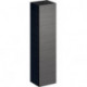 Colonne haute Geberit Xeno²avec une porte et miroir intérieur: Largeur 40cm, Hauteur 170cm, Profondeur 35.1cm, Gris scultura / Mélamine structuré bois