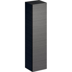 Colonne haute Geberit Xeno²avec une porte et miroir intérieur: Largeur 40cm, Hauteur 170cm, Profondeur 35.1cm, Gris scultura / Mélamine structuré bois