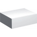Meuble latéral bas Geberit Xeno²avec un tiroir: Largeur 58cm, Hauteur 20cm, Profondeur 46.2cm, Blanc / Laqué ultra-brillant