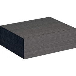 Meuble latéral bas Geberit Xeno²avec un tiroir: Largeur 58cm, Hauteur 20cm, Profondeur 46.2cm, Gris scultura / Mélamine structuré bois
