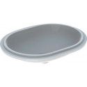 Lavabo sous plan VariForm elliptique, 550x400mm sans trou de robinetterie sans trop plein we