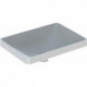 Lavabo à encastrer VariForm rectangulaire 550x400mm sans trou de robinetterie sans trop plein blanc