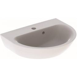 Lave-mains Geberit Renova, Blanc, 50x17.3x40cm, troude robinetterie au centre