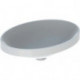 Lavabo à encastrer VariForm oval 550x400mm sans trou de robinetterie sans trop plein blanc
