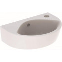 Lave-mains Geberit Renova, compact, Blanc, 36x14.8x25cm, troude robinetterie à droite