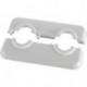 ROSACE PLASTIQUE ENTRAXE 50mm DIAM. 15mm