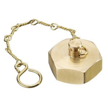 BOUCHONavec JOINT ET CHAINETTE POUR ROBINET DN15