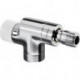 CORPS DE ROBINET EQUERRE INVERSE SERIE E 1/2BLANC