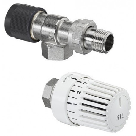 ROBINET EQU. INV. 1/2POUR RETOUR ET THERMOSTAT UNI RTLH