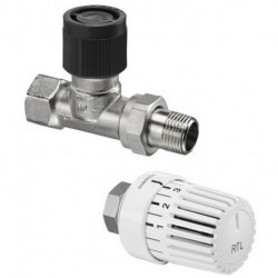 CORPS DE RobinetDROIT POUR RETOUR ET THERMOSTAT UNI RTLH
