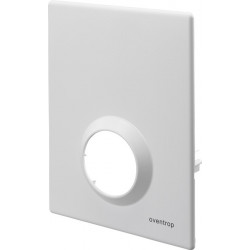 Plaque de recouvrement pour Unibox RTL, T, Vario et plus profondeur d'installation 57 mm, blanc OVENTROP