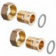 JEU DE RACCORDS POUR REGUMAT DN20, ECROU 1 x3/4D. FILET. (par 2)
