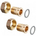 JEU DE RACCORDS POUR REGUMAT DN20, ECROU 1 x3/4D. FILET. (par 2)