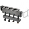 BLOC REPART. COMPACT ACIER, DN25, 3 CIRCUITS