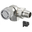 Vanne thermostatique série AQ M 30 x 1,5, angle coudé DN 15, OVENTROP à gauche