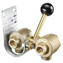 ROBINET INVERSEUR DOUBLE, LAITON, 3/8(6x)