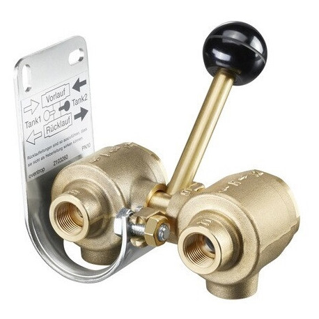 ROBINET INVERSEUR DOUBLE, LAITON, 3/8(6x)