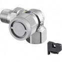 Vanne thermostatique série AQ M 30 x 1,5, angle coudé DN 10, droite OVENTROP