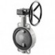 VANNE PAP. A OREILLES LISSE, VOLANT, DN100, PN16, JOINT EPDM