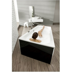Baignoire trapézoïdale THASOS 1750x1100x490mm blanc