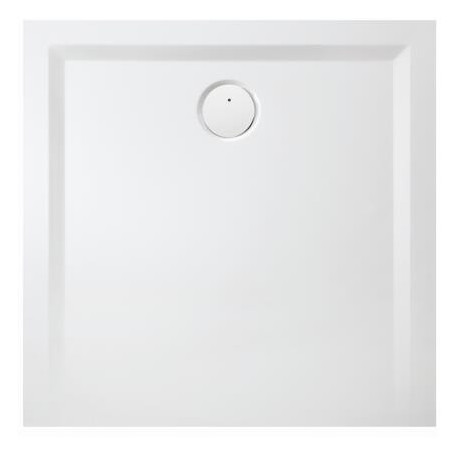 Receveur de douche en fonte minérale MUNA 1100x1100x30mm blanc